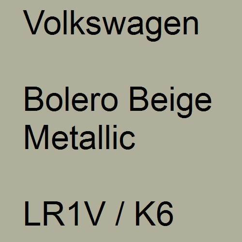 Volkswagen, Bolero Beige Metallic, LR1V / K6.